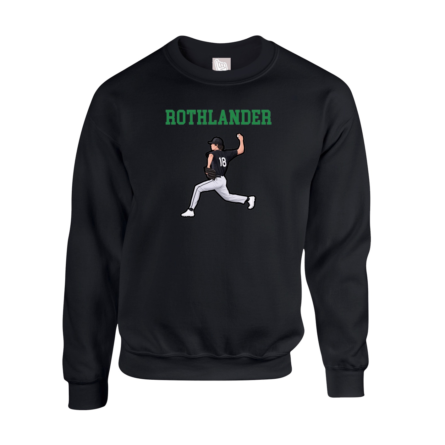 Fleece Crew — Shirsey in Black