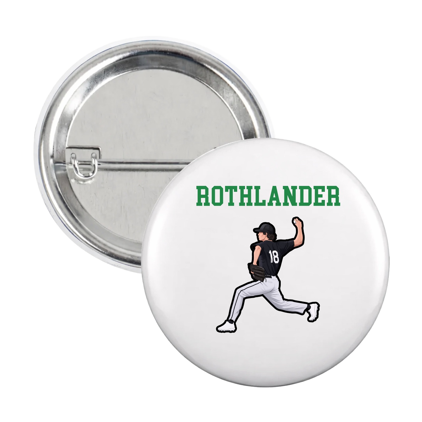 Game Day Button — Shirsey in White