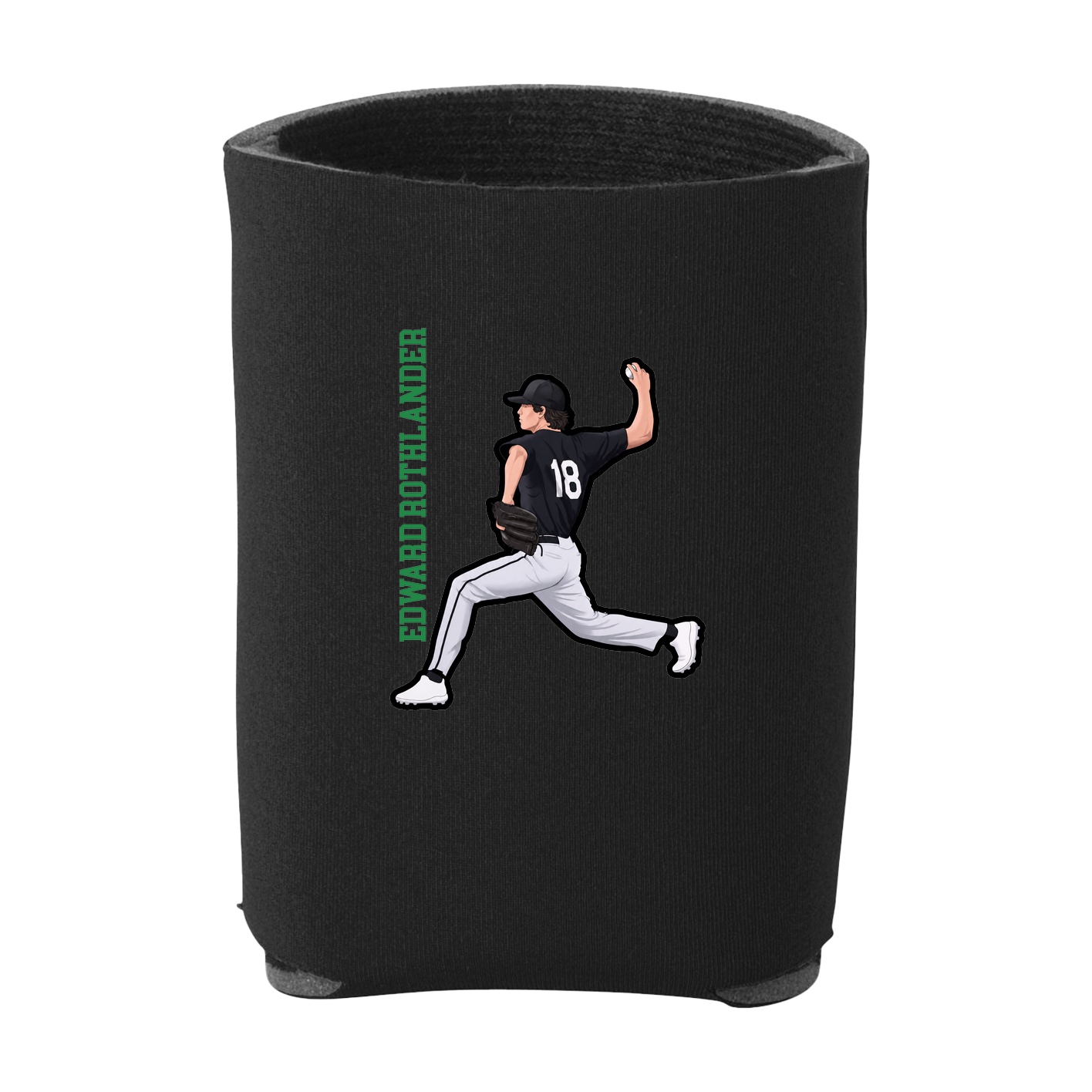 Can Holder — Name Vertical in Black