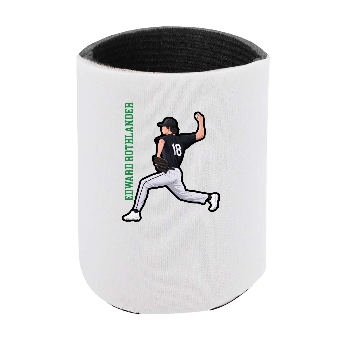 Can Holder — Name Vertical in White