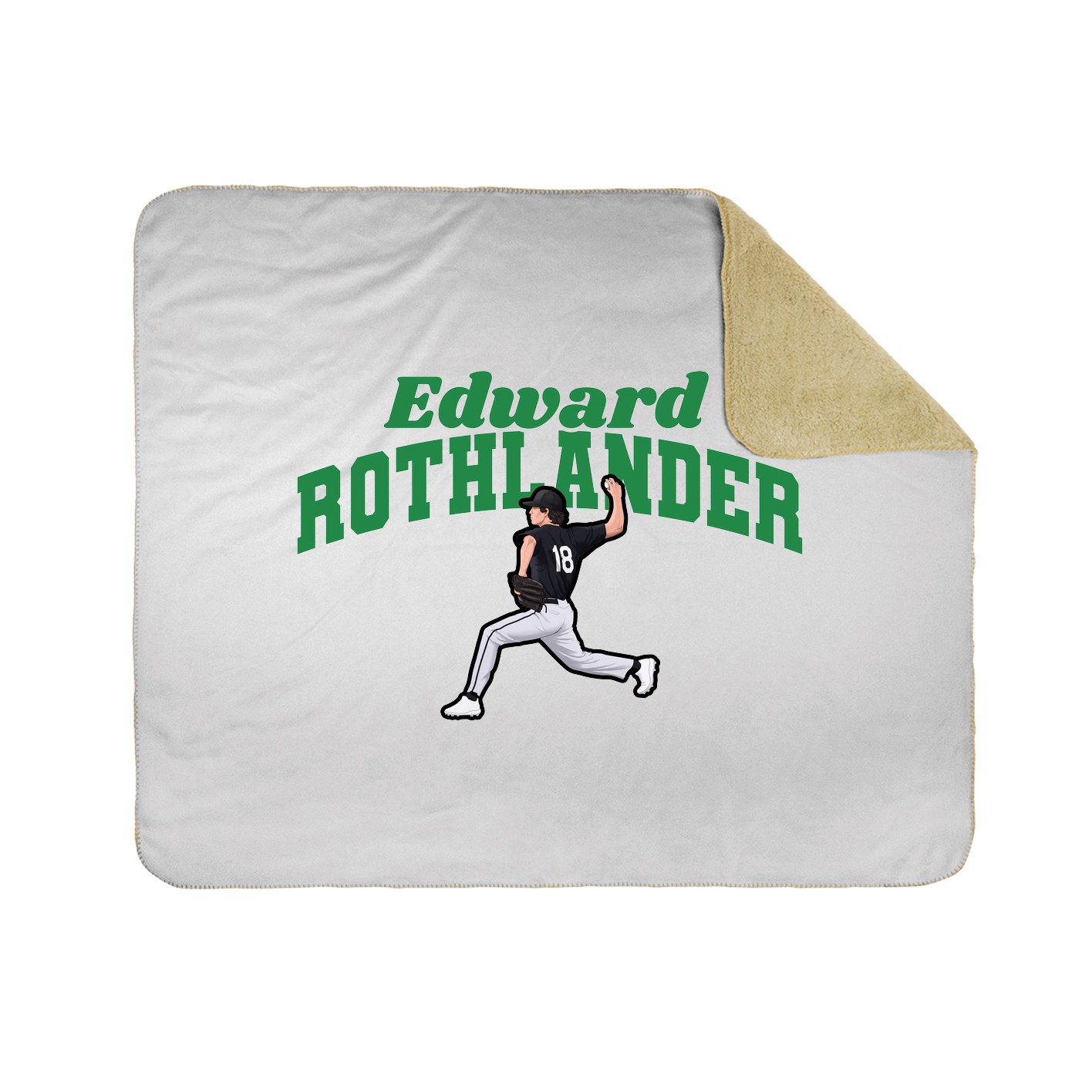 Throw Blanket — Signature Arch in White