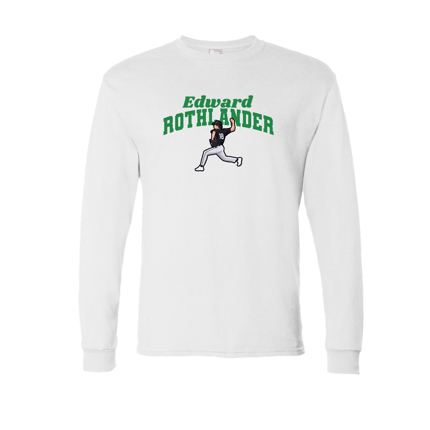 Long Sleeve Tee — Signature Arch in White