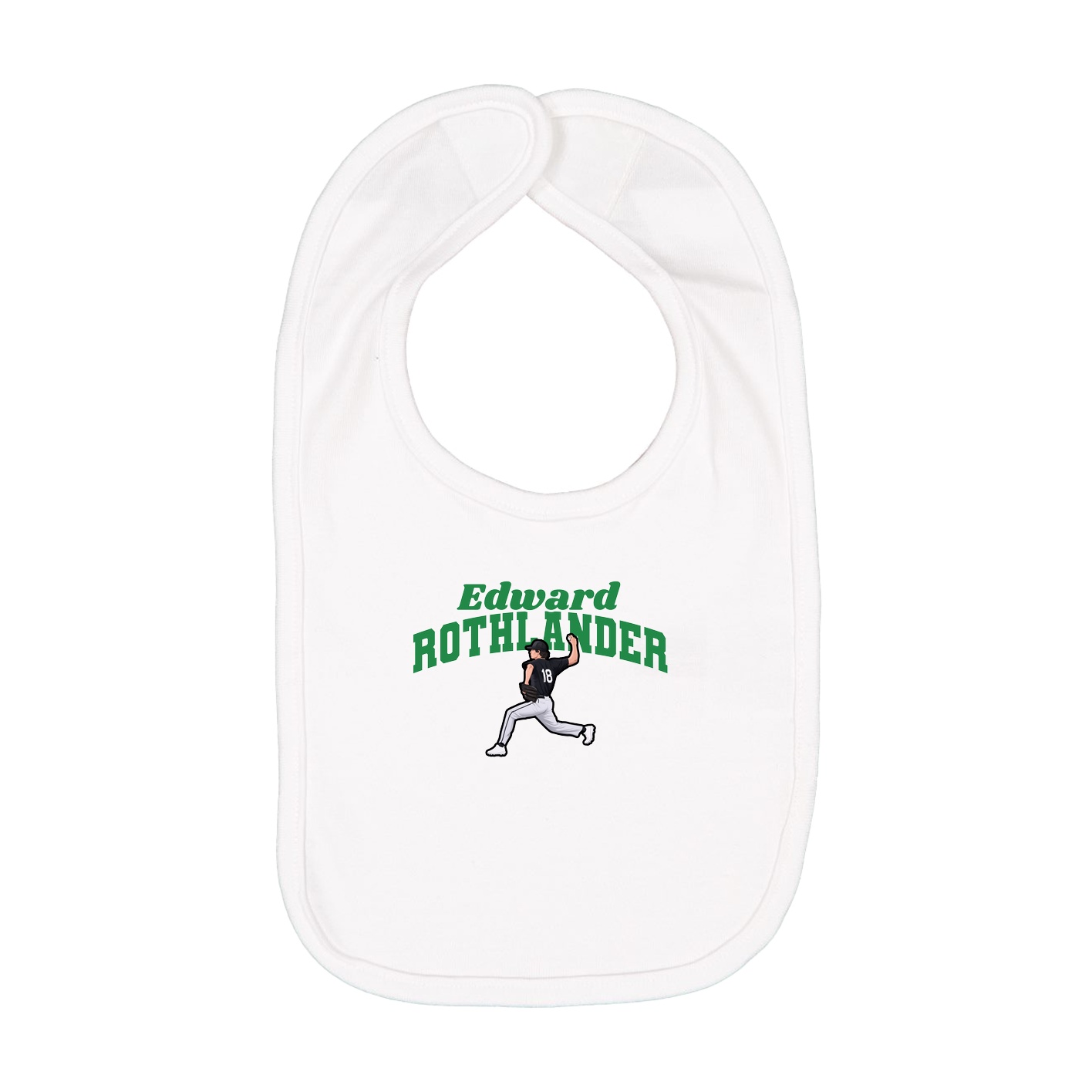 Infant Bib — Signature Arch in White