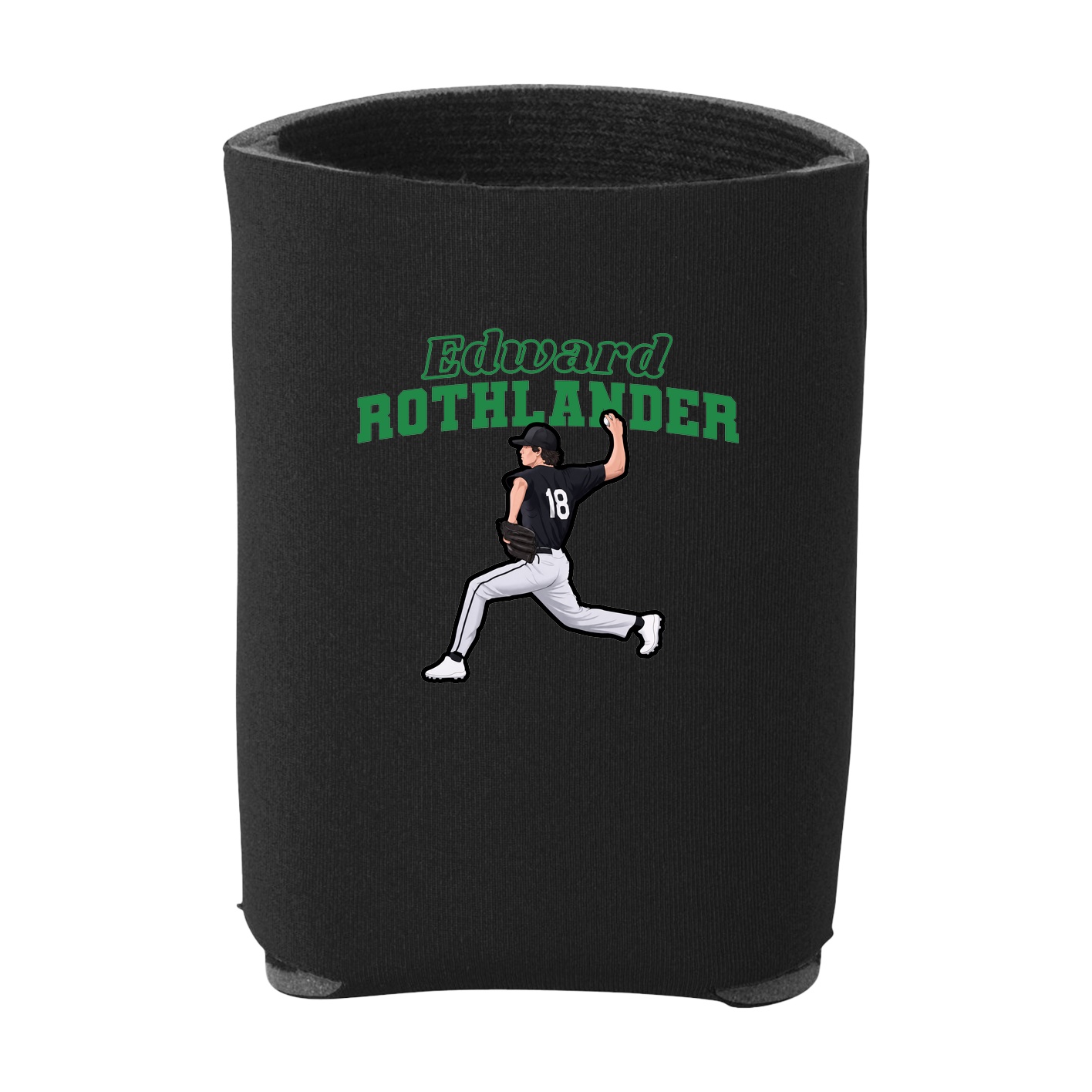Can Holder — Name Arch in Black
