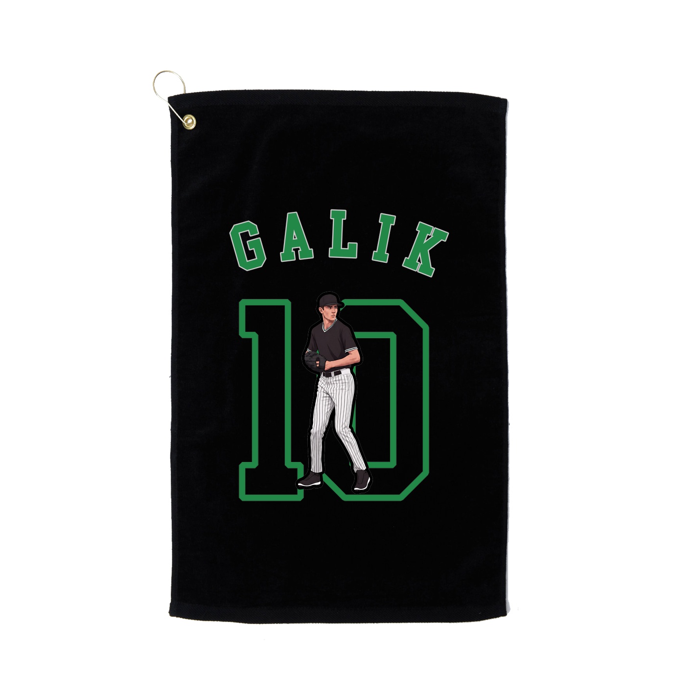 Golf Towel — Shirsey Arch in Black