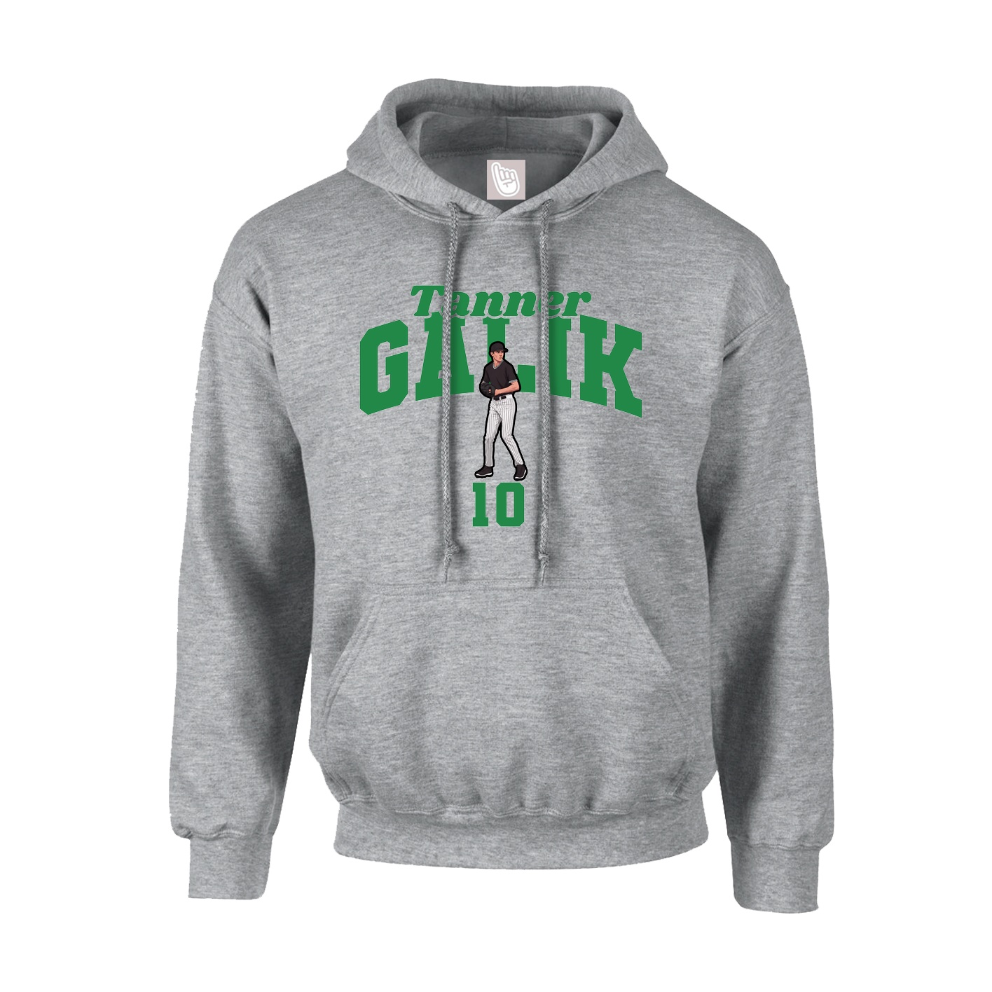 Hoodie — Signature Arch in Grey