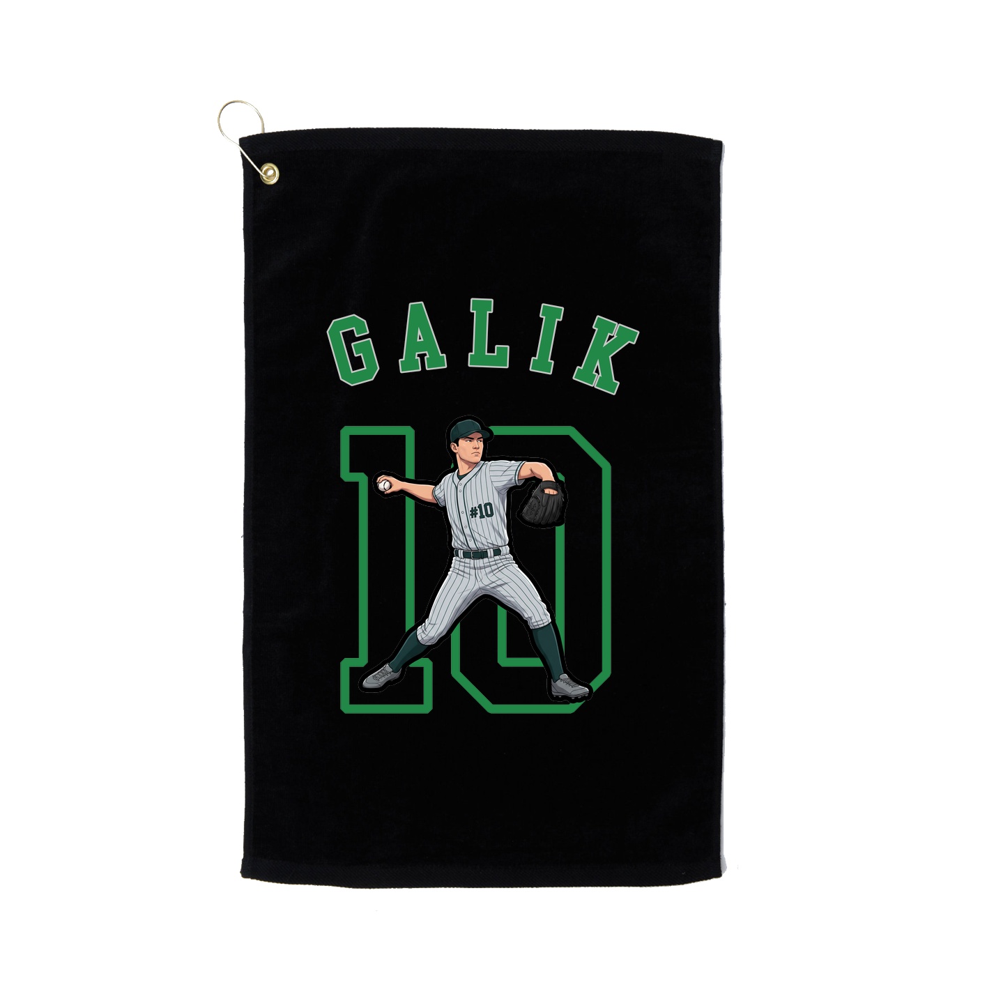 Golf Towel — Shirsey Arch in Black