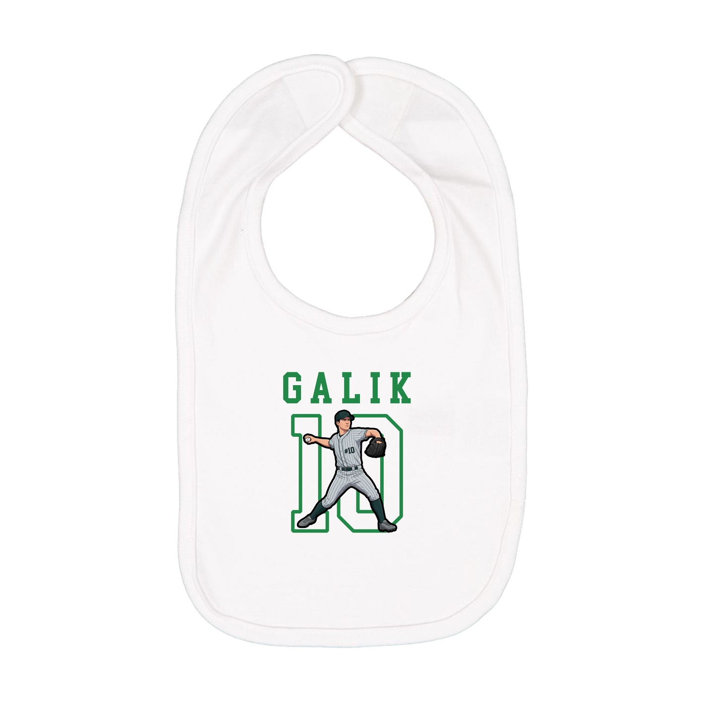 Infant Bib — Shirsey in White