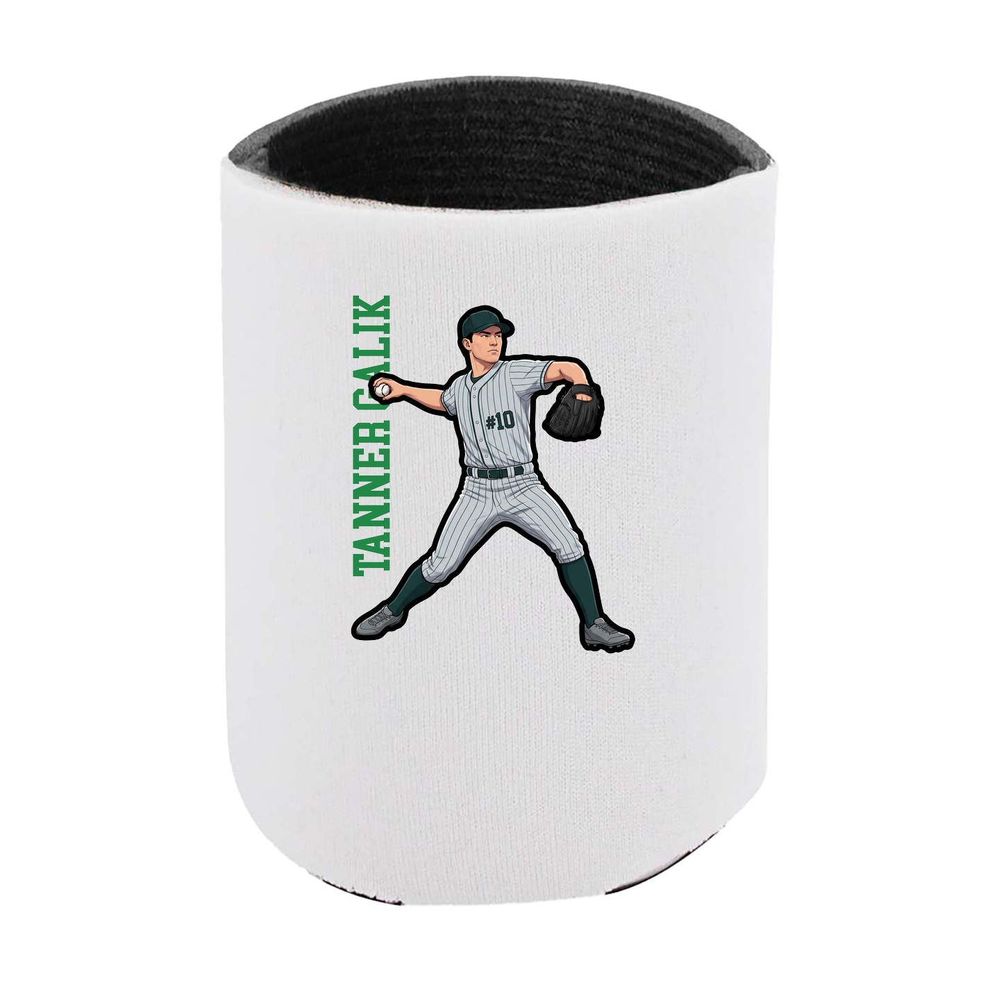 Can Holder — Name Vertical in White