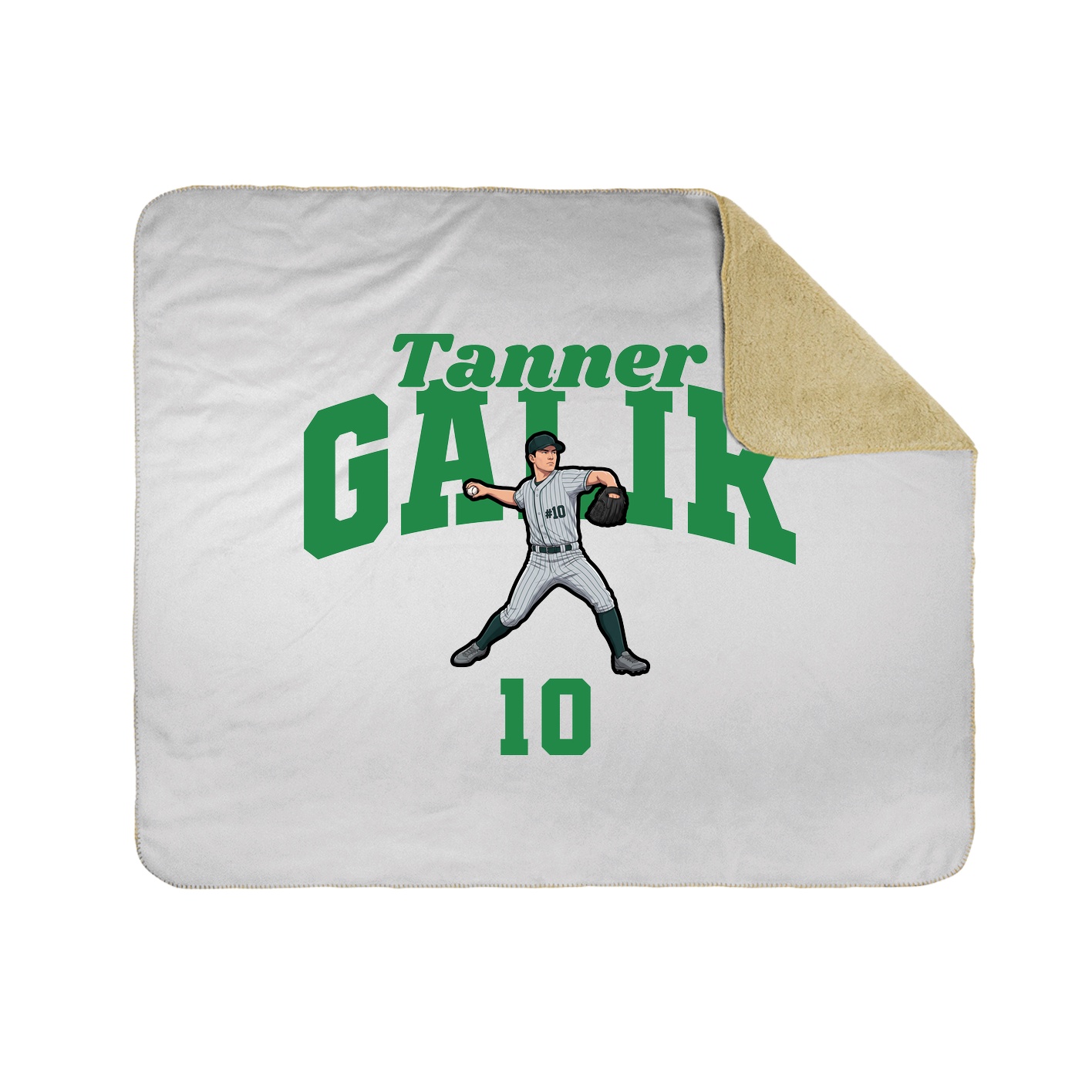 Throw Blanket — Signature Arch in White