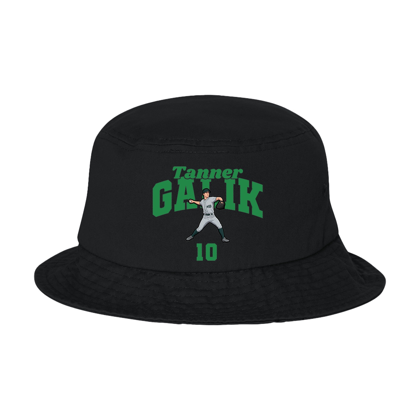 Bucket Cap — Signature Arch in Black