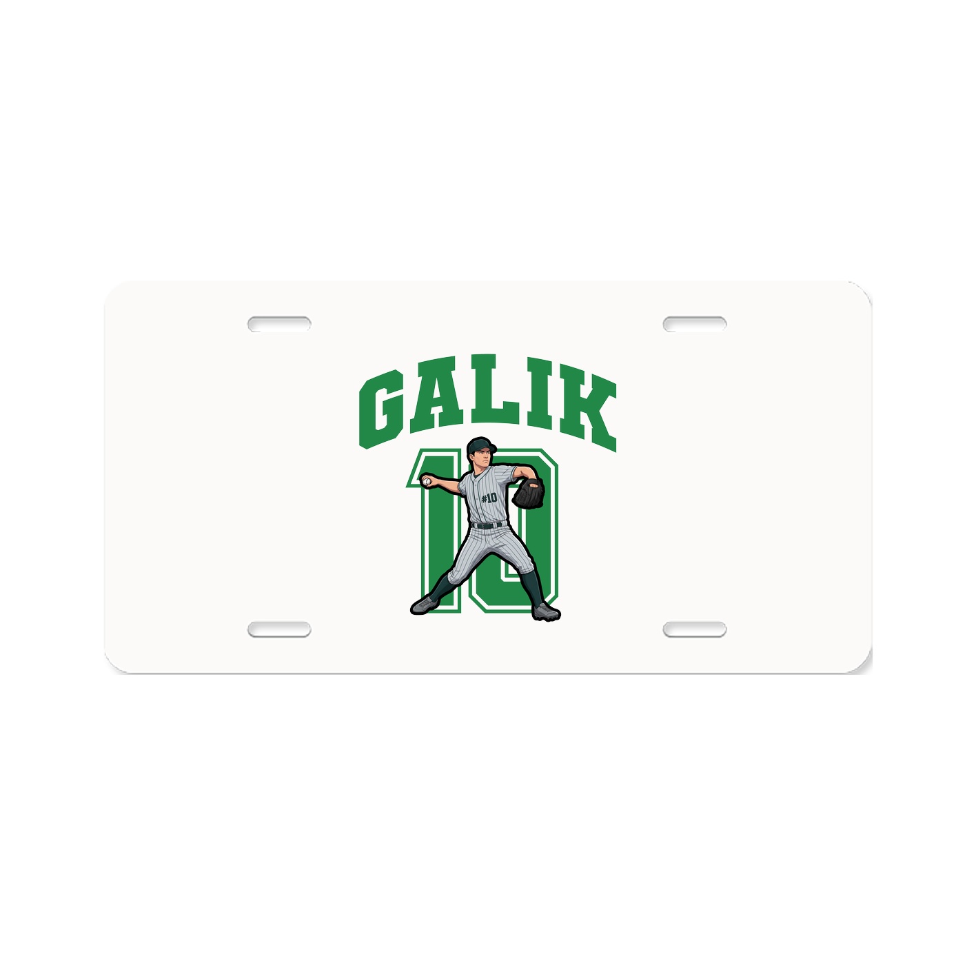 License Plate — Number in Classic