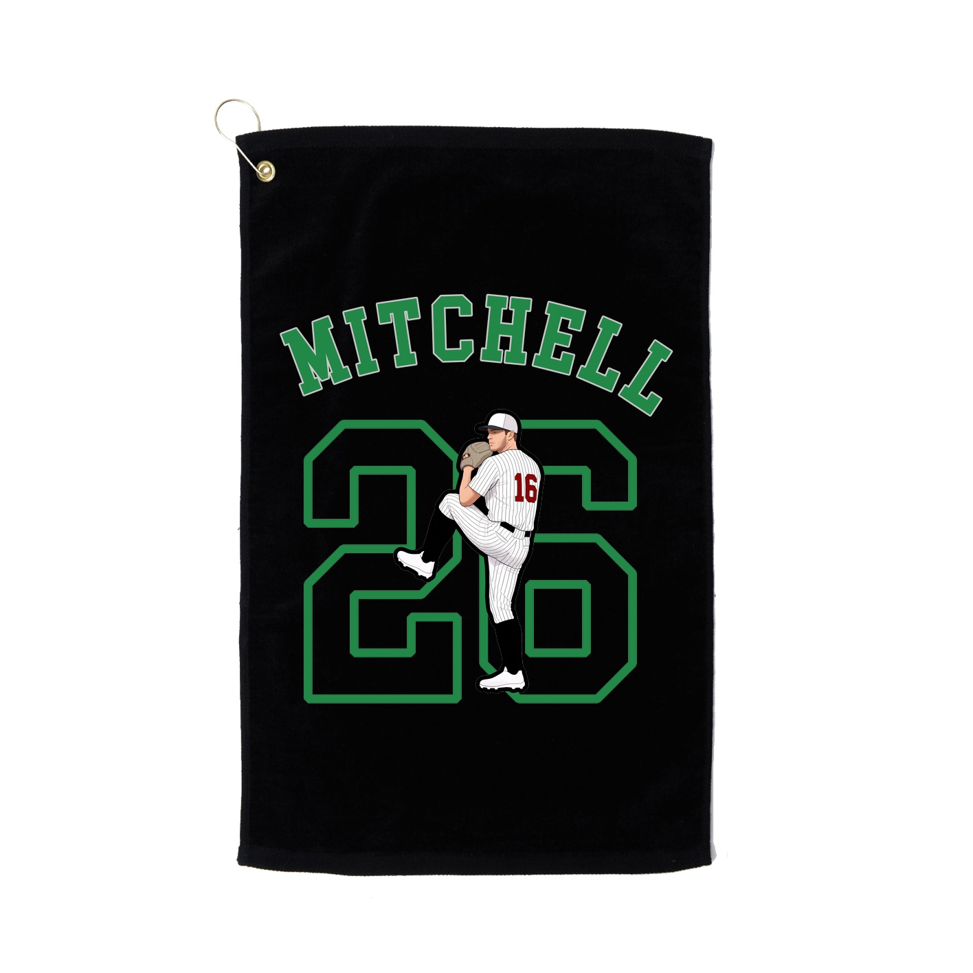 Golf Towel — Shirsey Arch in Black