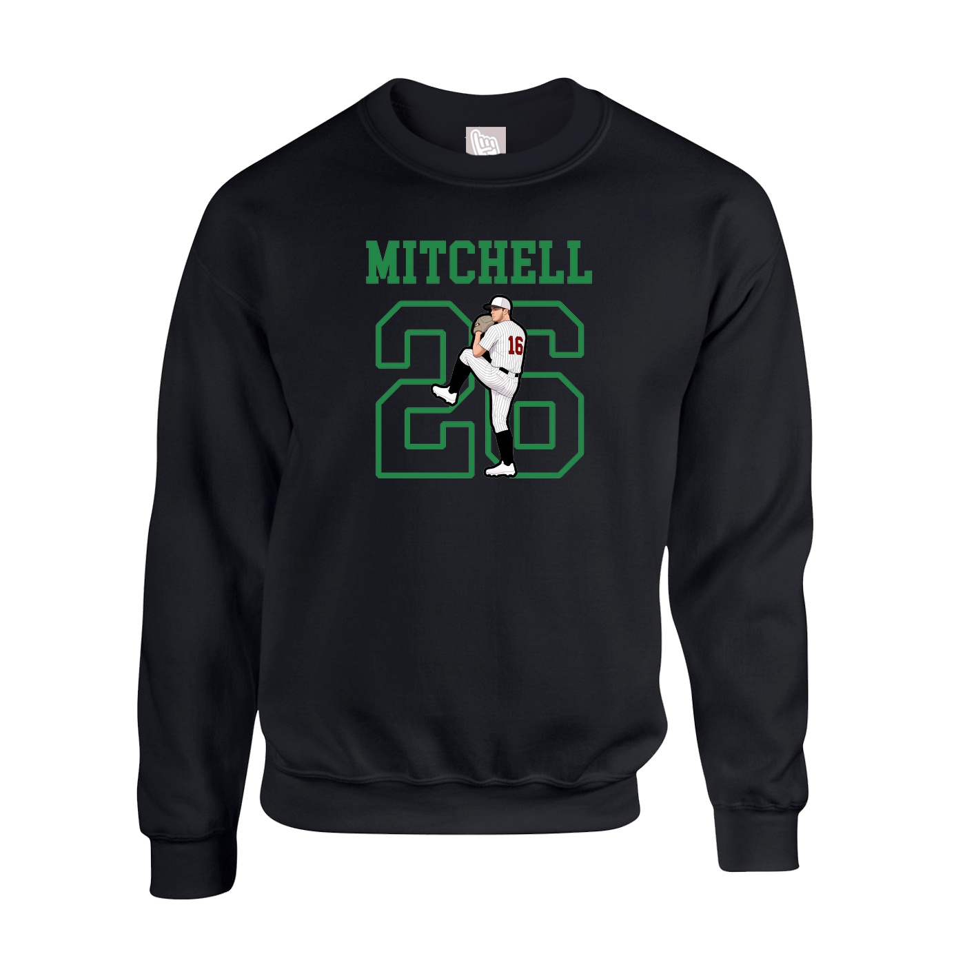 Fleece Crew — Shirsey in Black