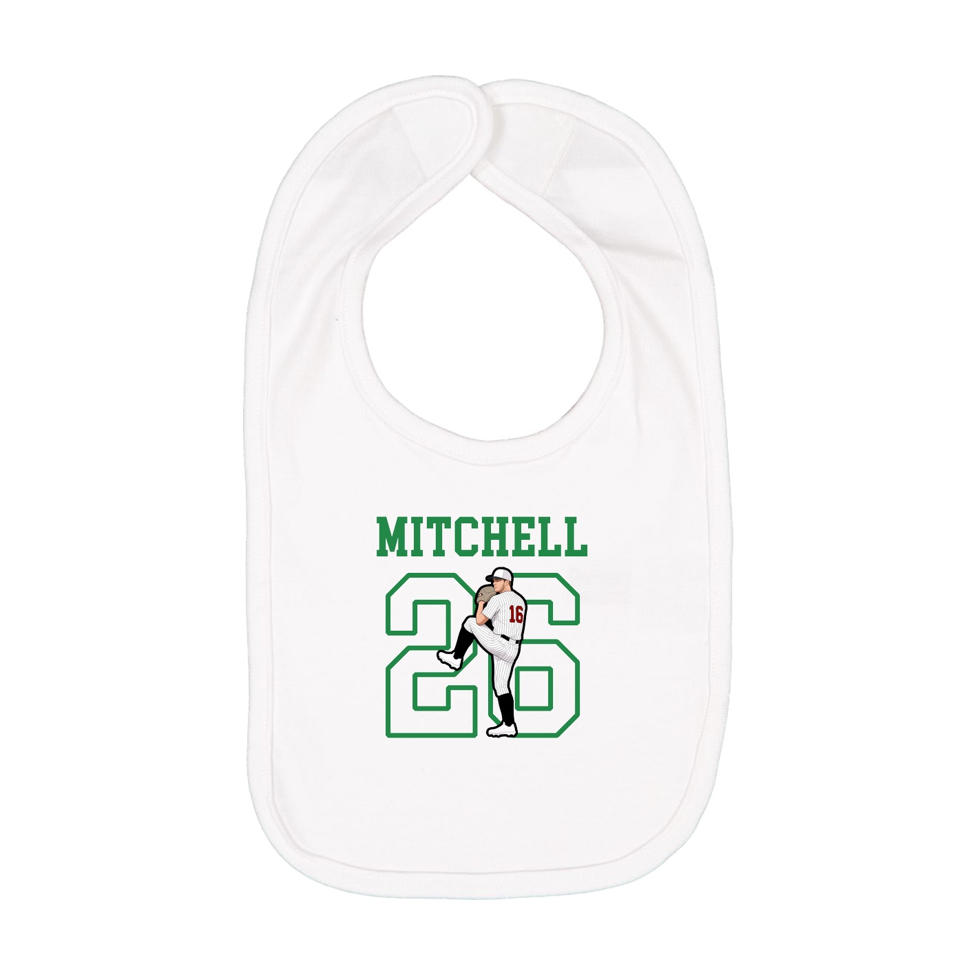 Infant Bib — Shirsey in White