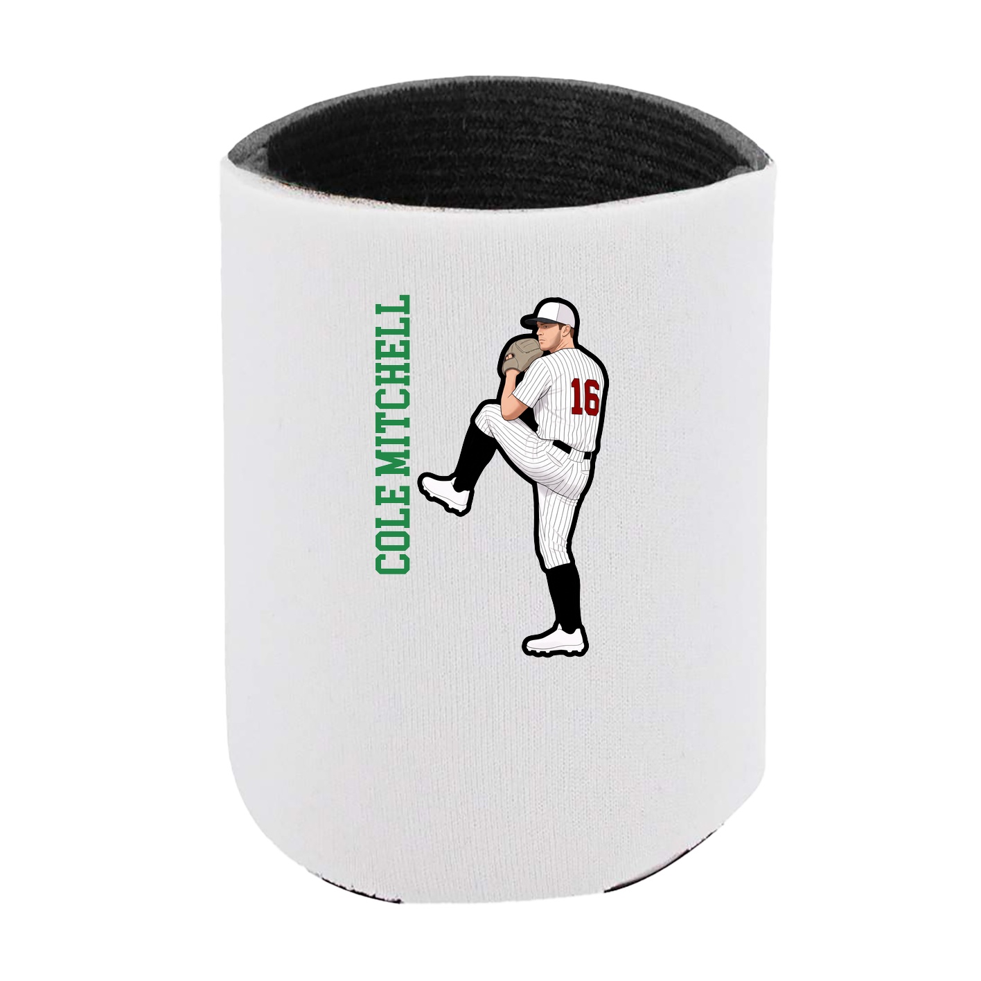 Can Holder — Name Vertical in White