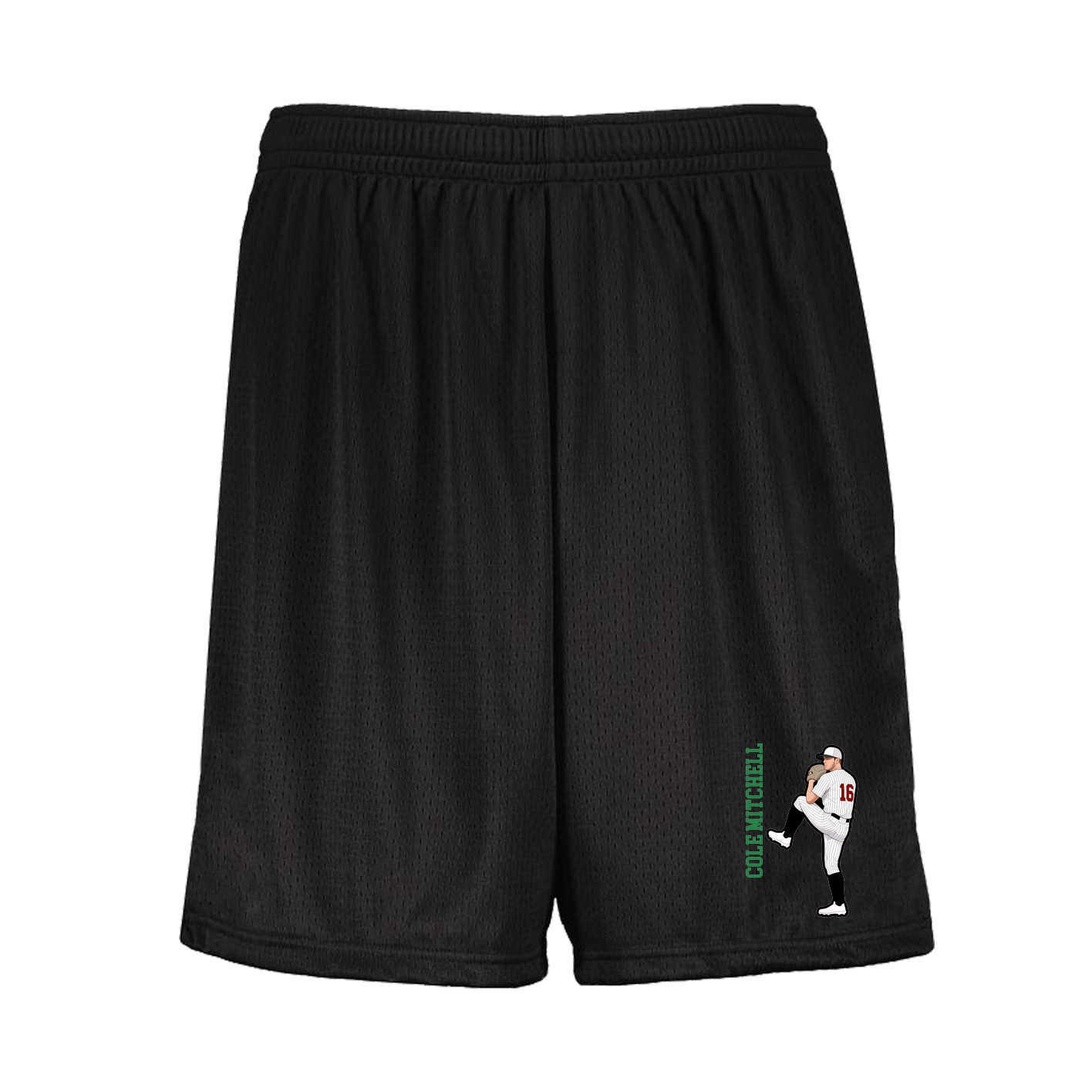 Shorts — Name Vertical in Black