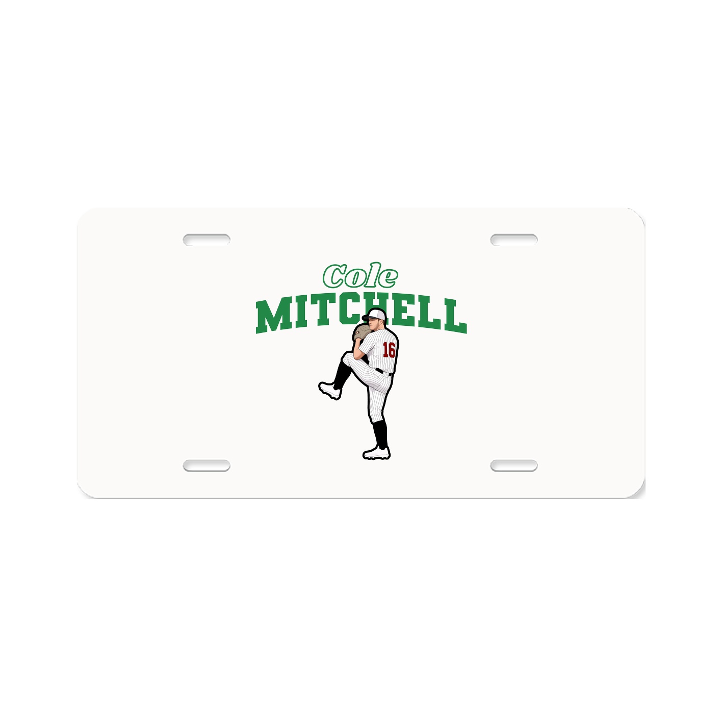 License Plate — Name Arch in Classic