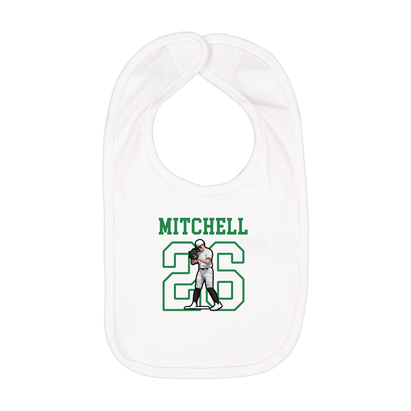 Infant Bib — Shirsey in White