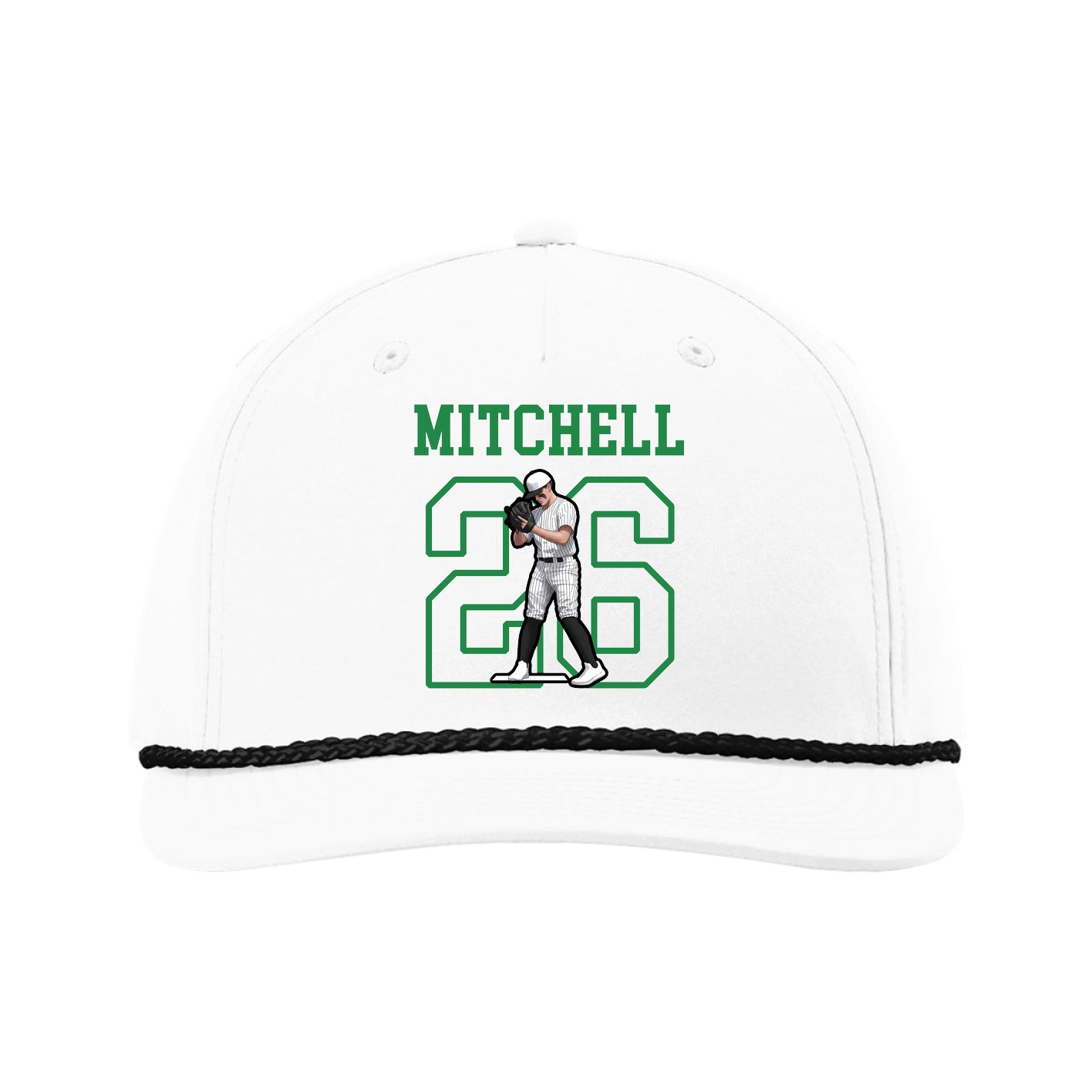 Five-Panel Classic Rope Cap — Shirsey in White