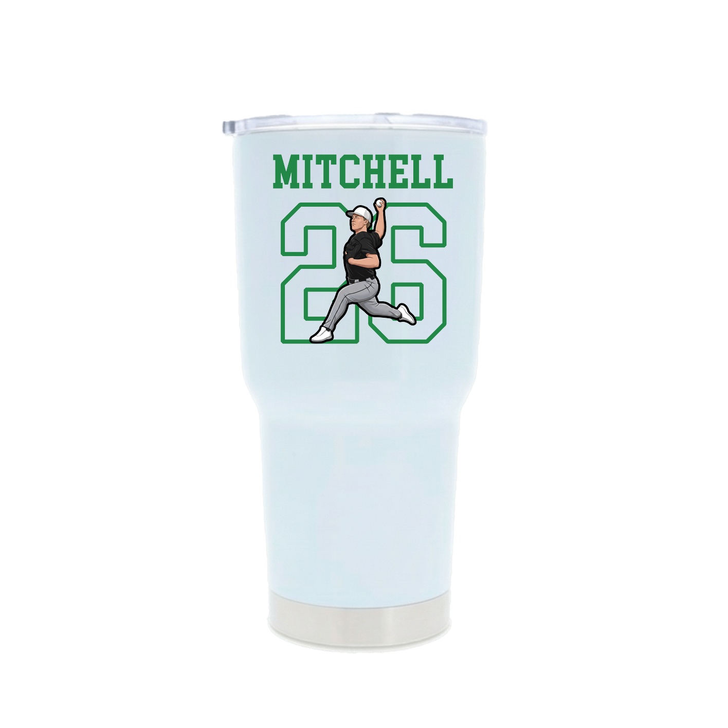 30oz Stainless Steel Tumbler — Shirsey in White