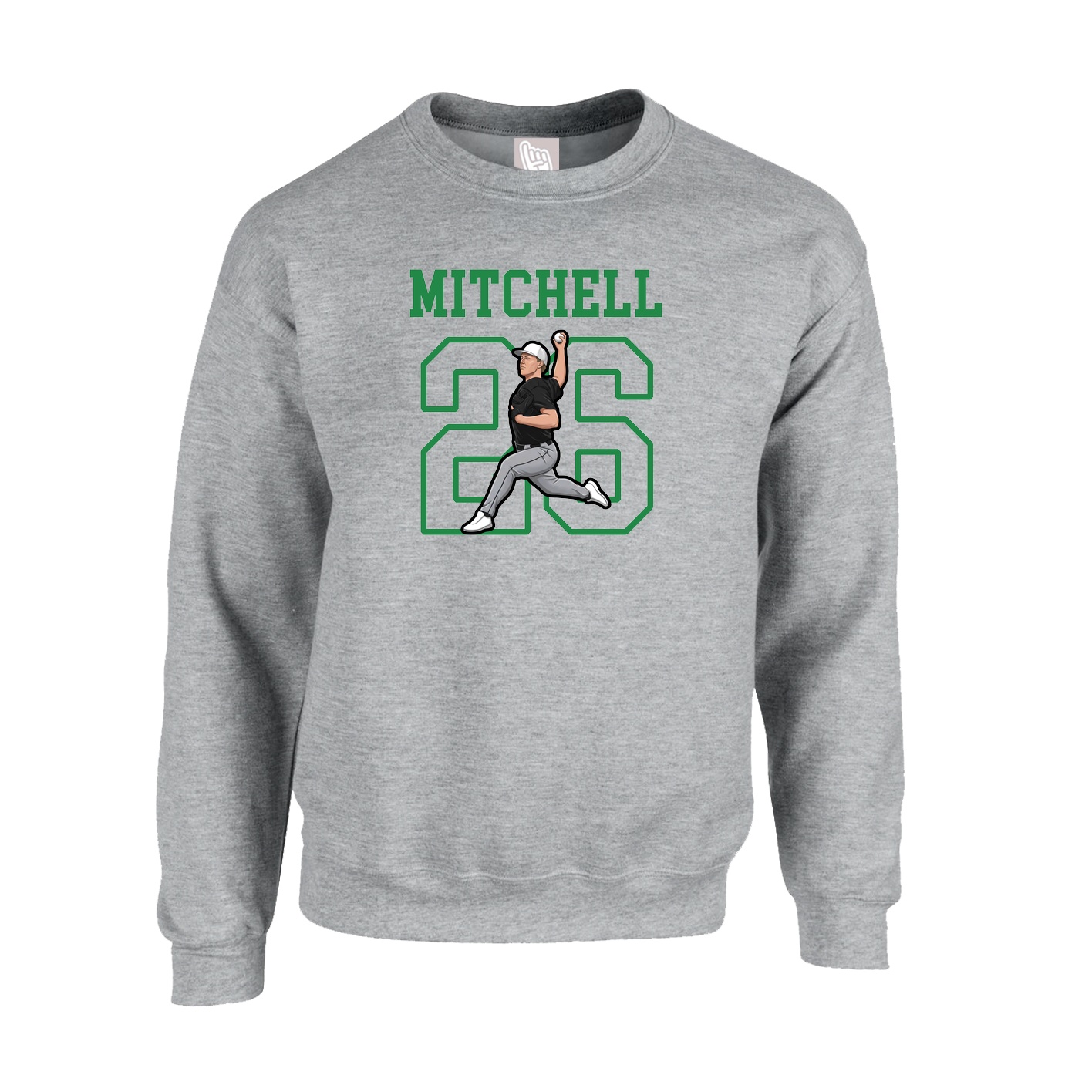 Fleece Crew — Shirsey in Grey