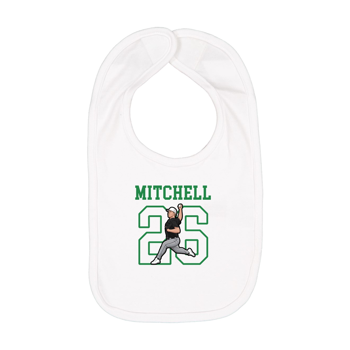 Infant Bib — Shirsey in White