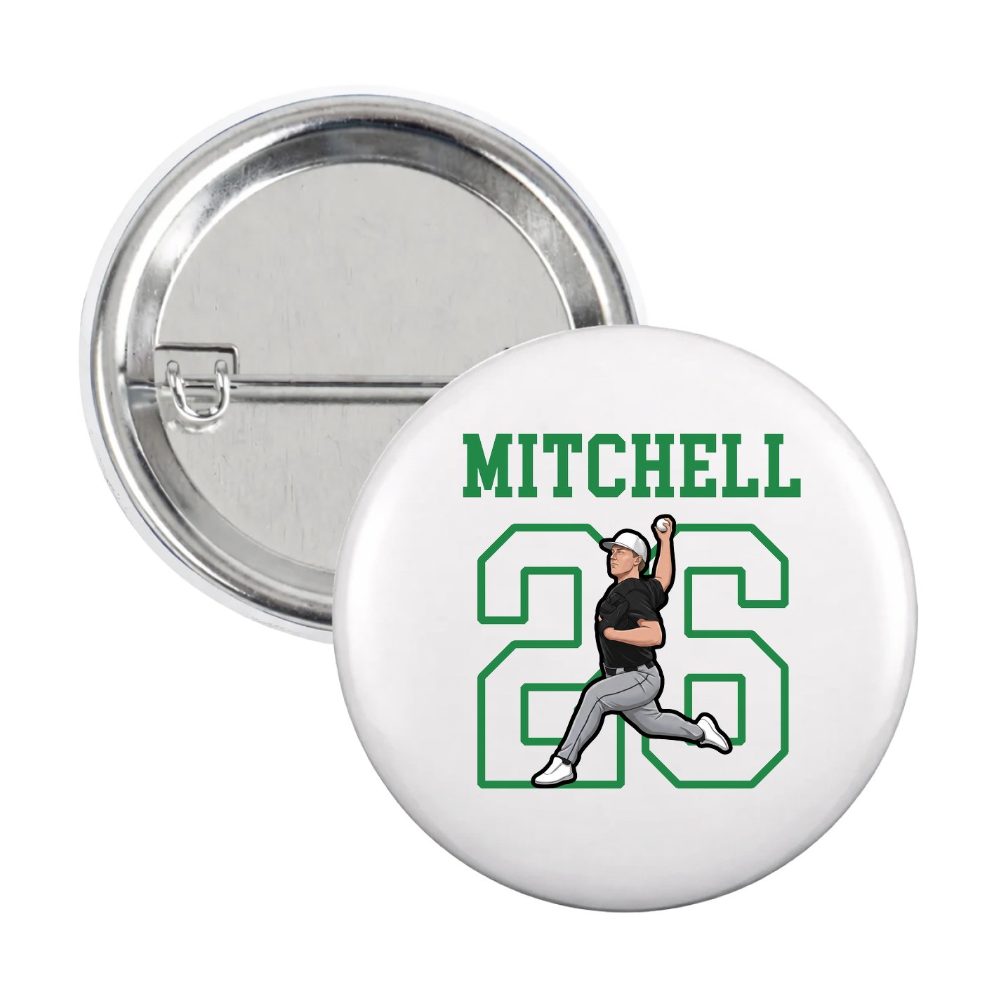 Game Day Button — Shirsey in White