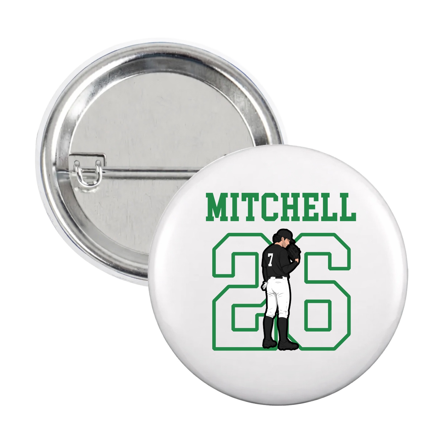 Game Day Button — Shirsey in White