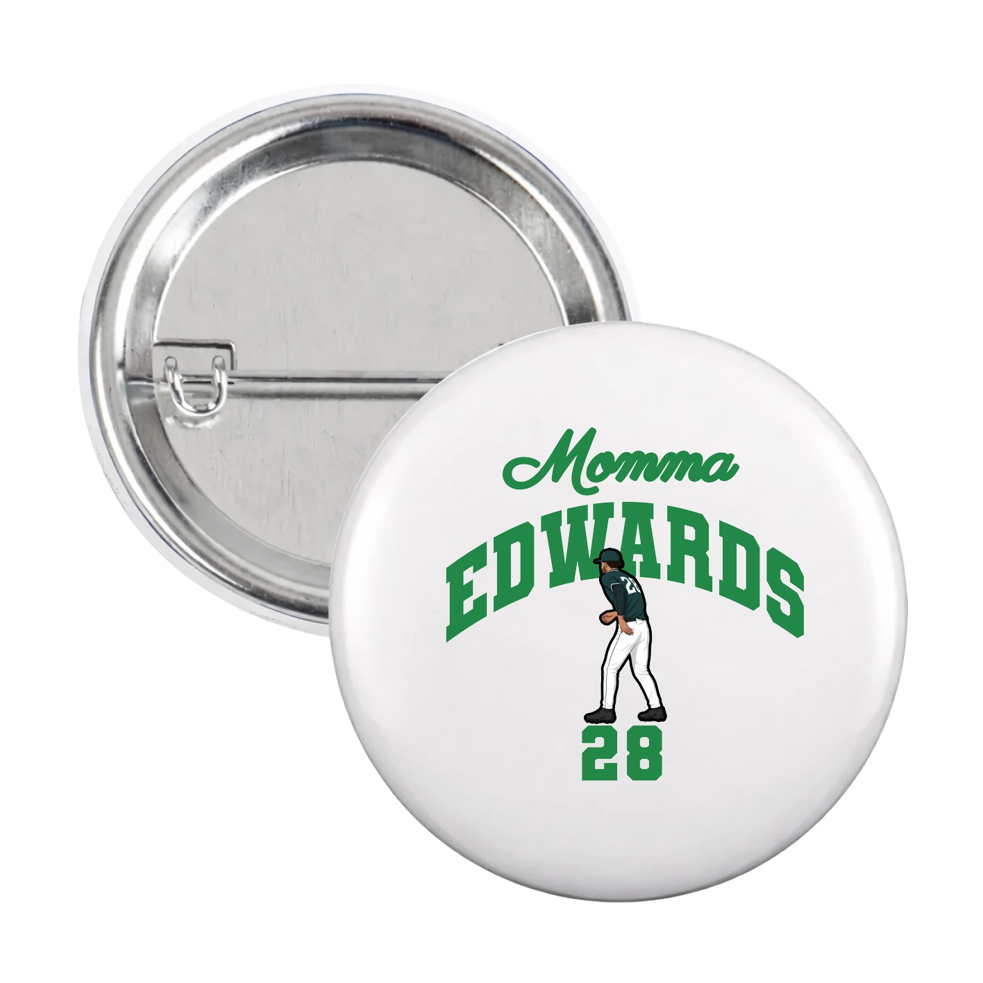 Game Day Button — Mothers Day Arch in White