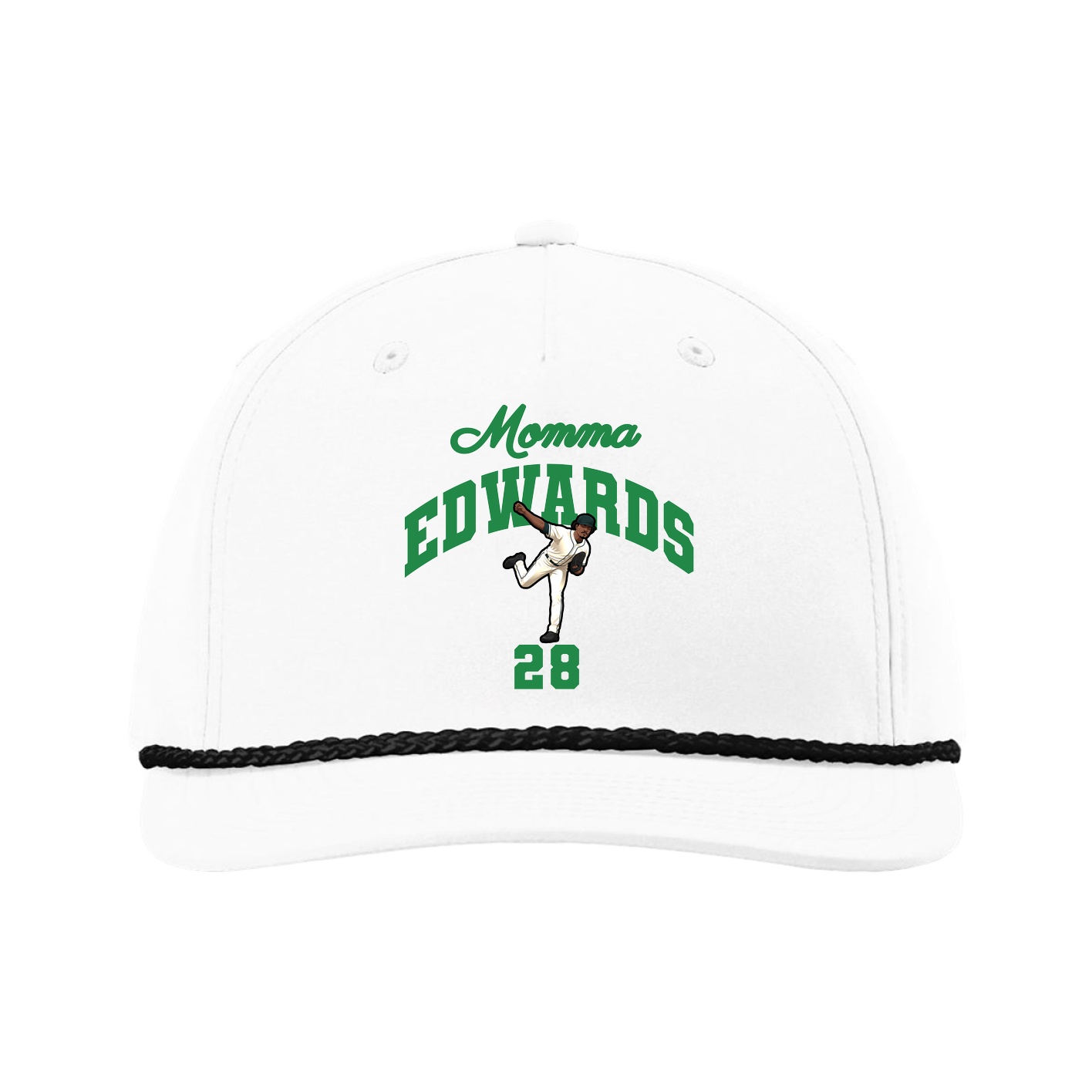 Five-Panel Classic Rope Cap — Mothers Day Arch in White
