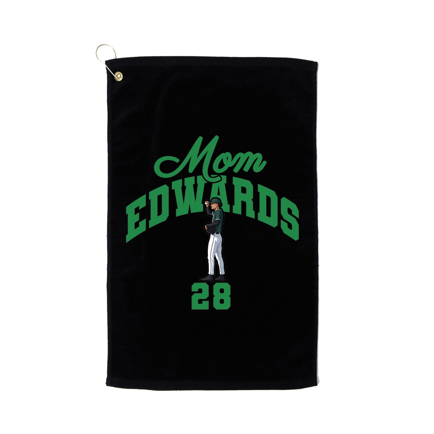 Golf Towel — Mothers Day Arch in Black