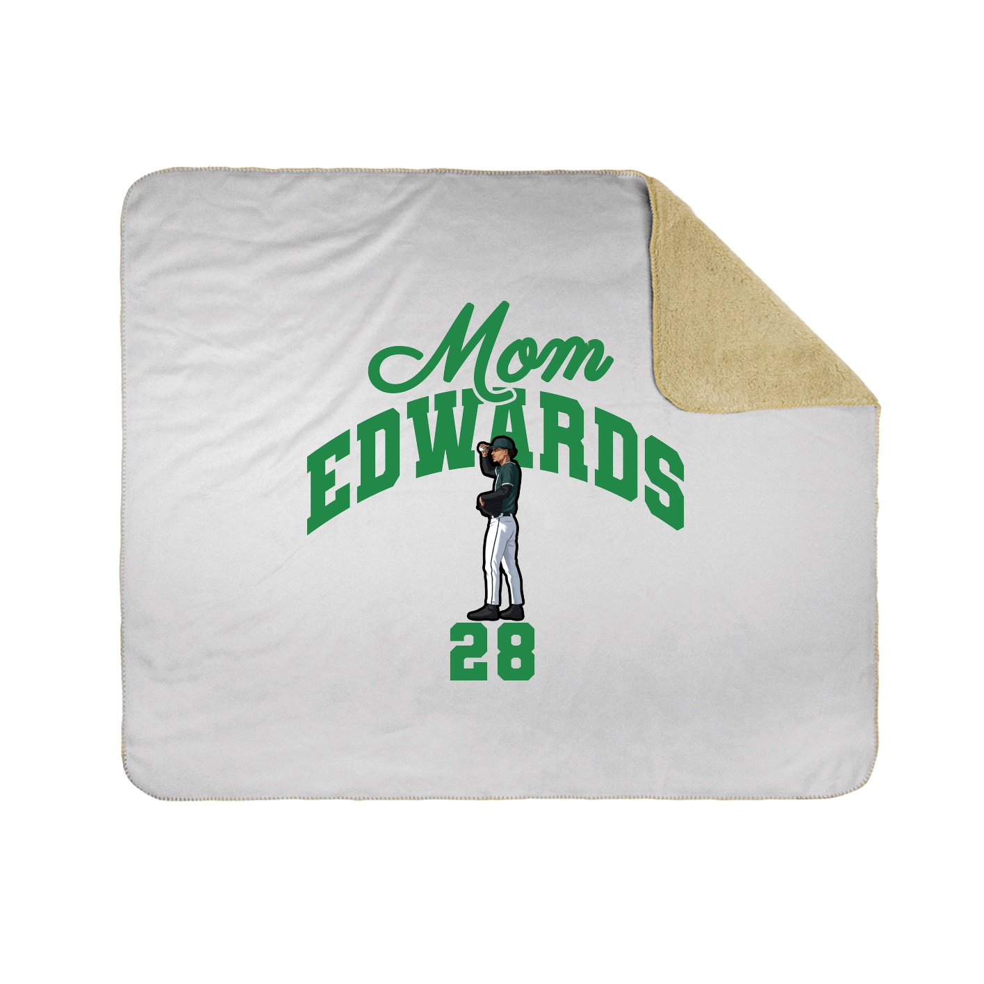 Throw Blanket — Mothers Day Arch in White