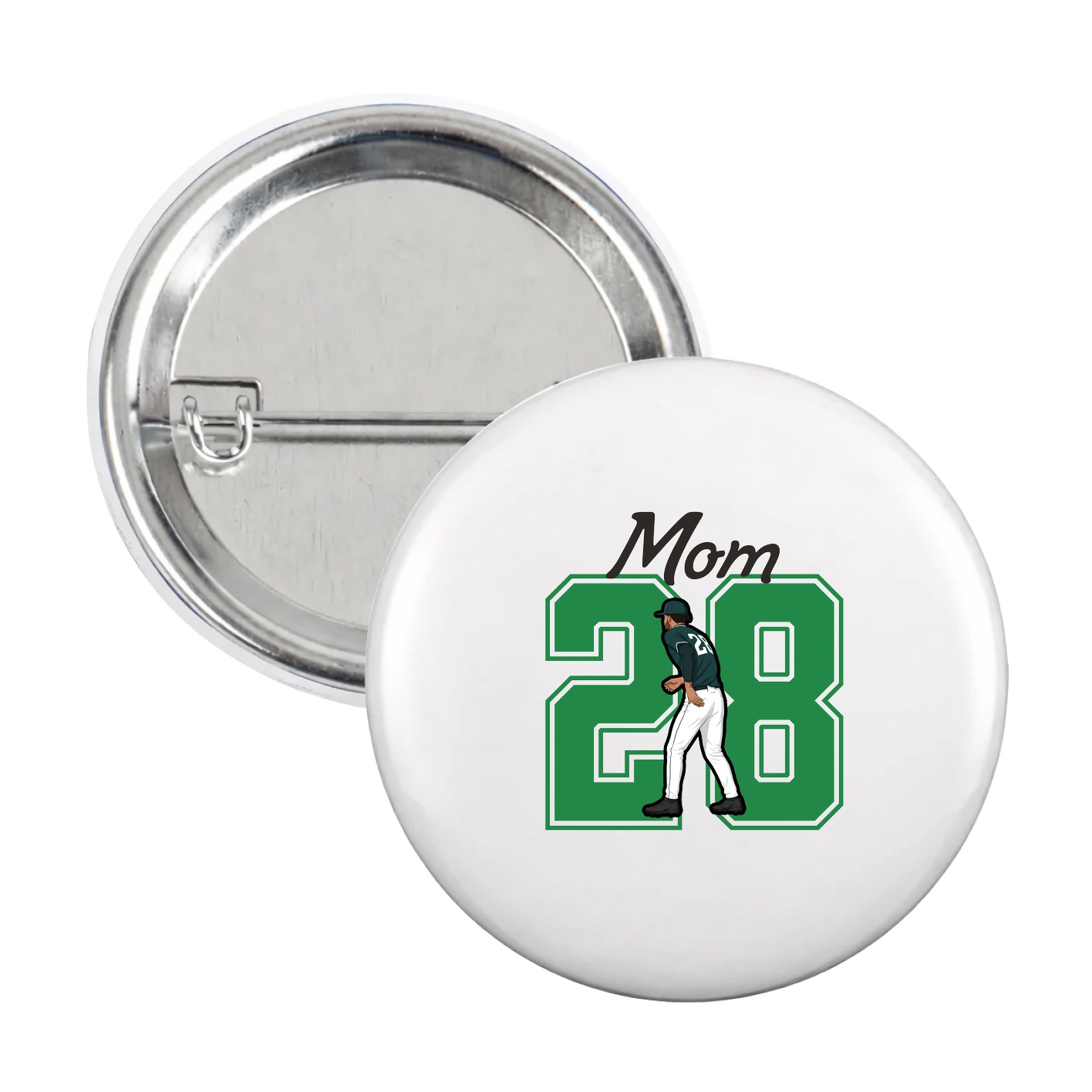 Game Day Button — Mothers Day Shirsey in White