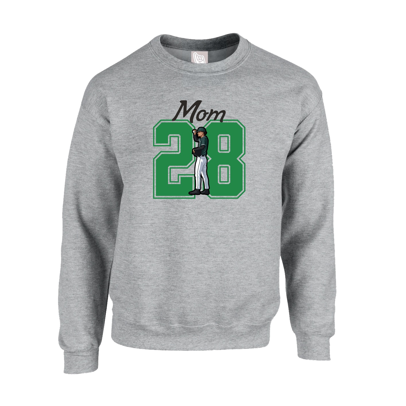 Fleece Crew — Mothers Day Shirsey in Grey