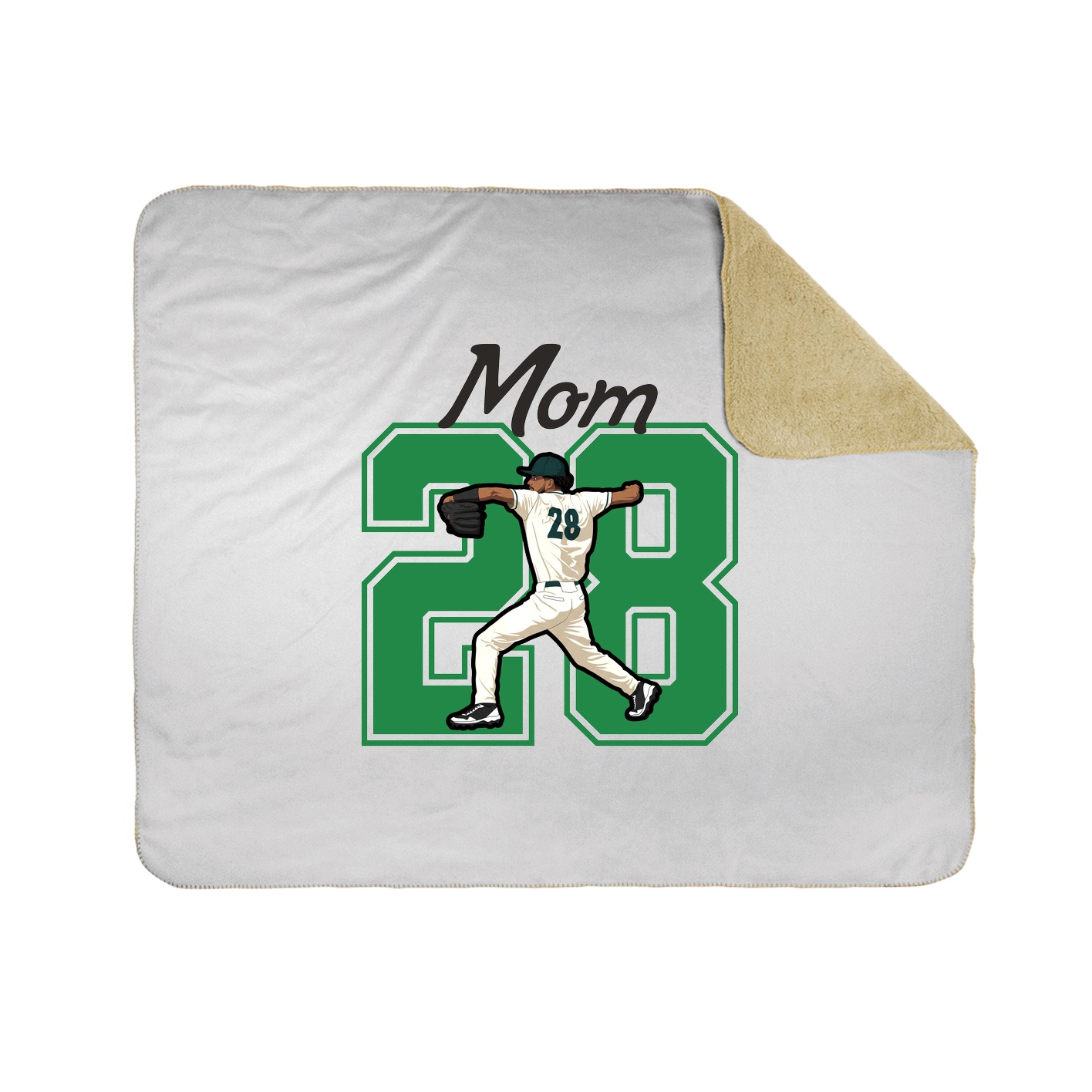 Throw Blanket — Mothers Day Shirsey in White