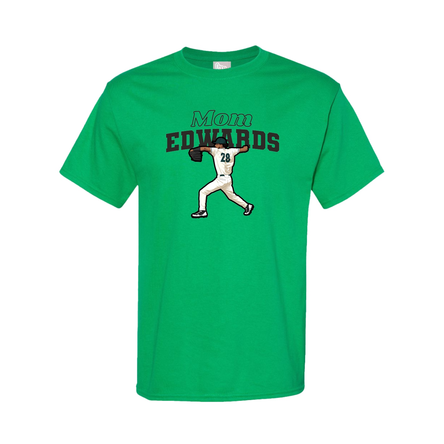 Youth Tee — Mothers Day Block in Green