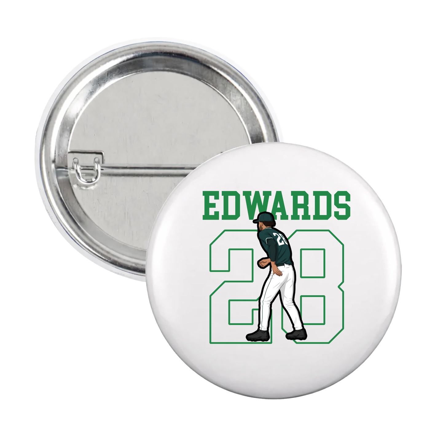Game Day Button — Shirsey in White