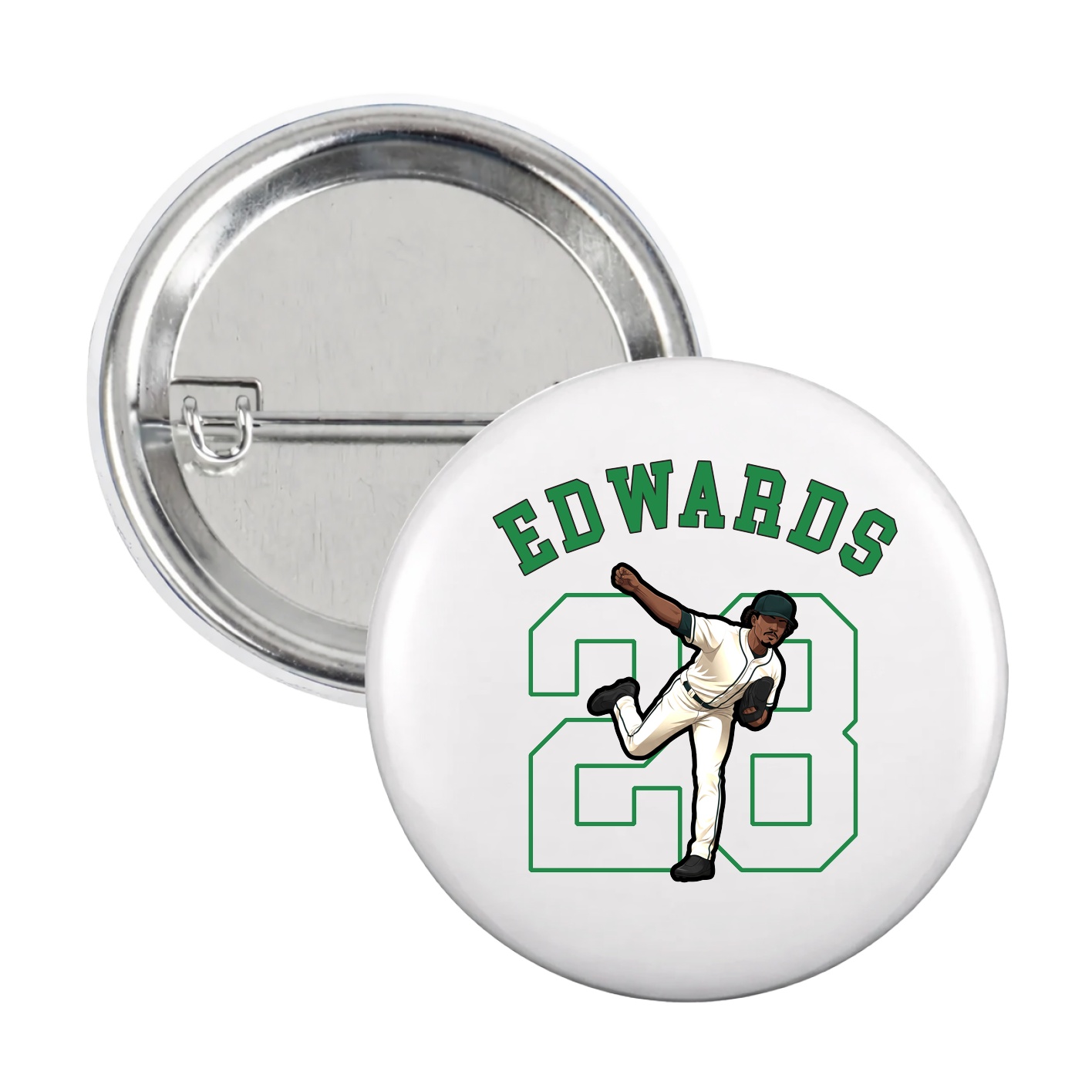 Game Day Button — Shirsey Arch in White