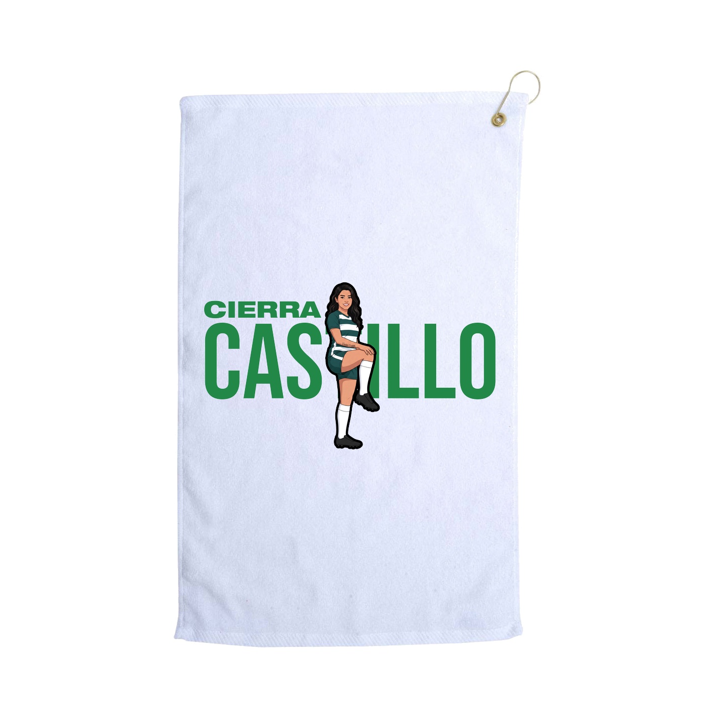 Golf Towel — Player Name in White