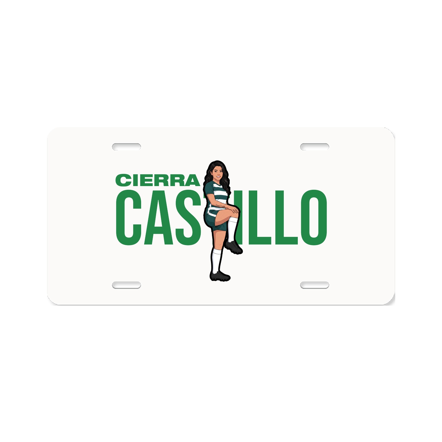 License Plate — Player Name in Classic