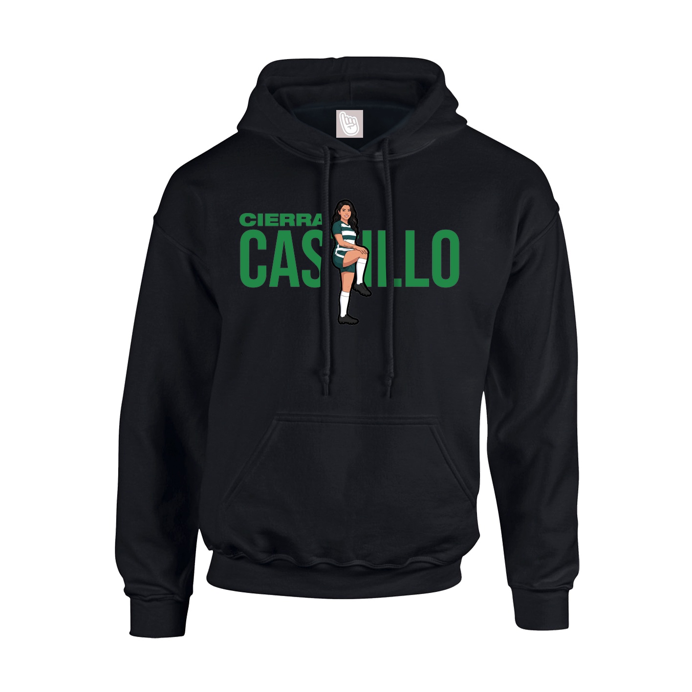 Youth Hoodie — Player Name in Black