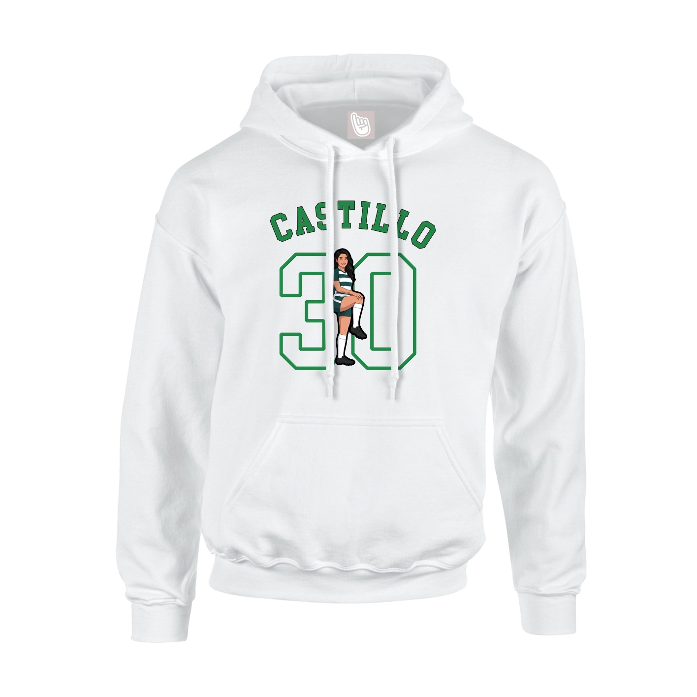 Hoodie — Shirsey Arch in White