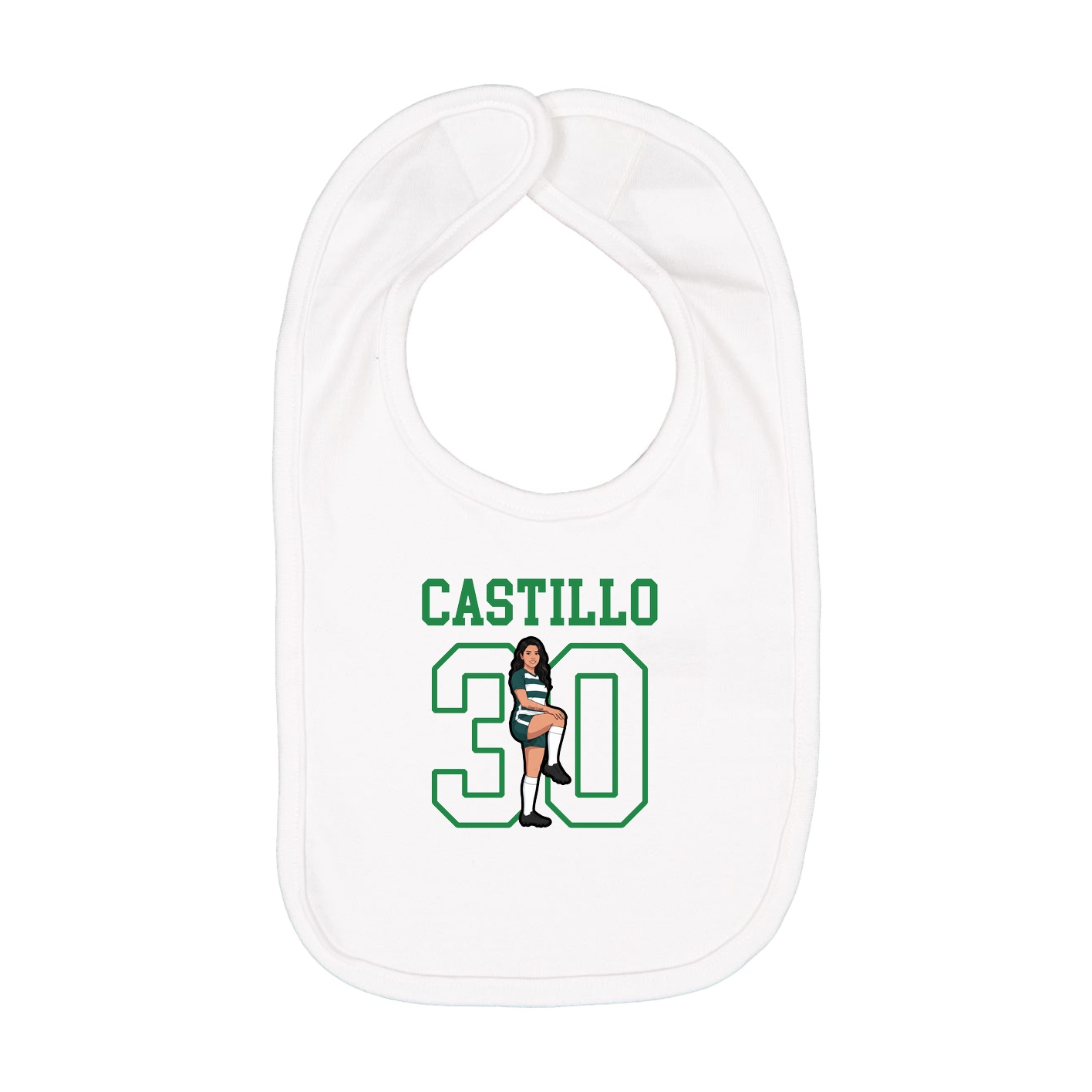 Infant Bib — Shirsey in White