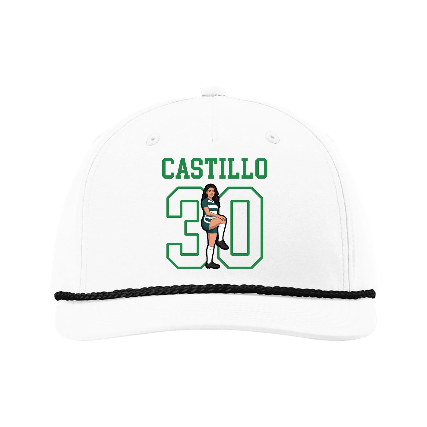 Five-Panel Classic Rope Cap — Shirsey in White