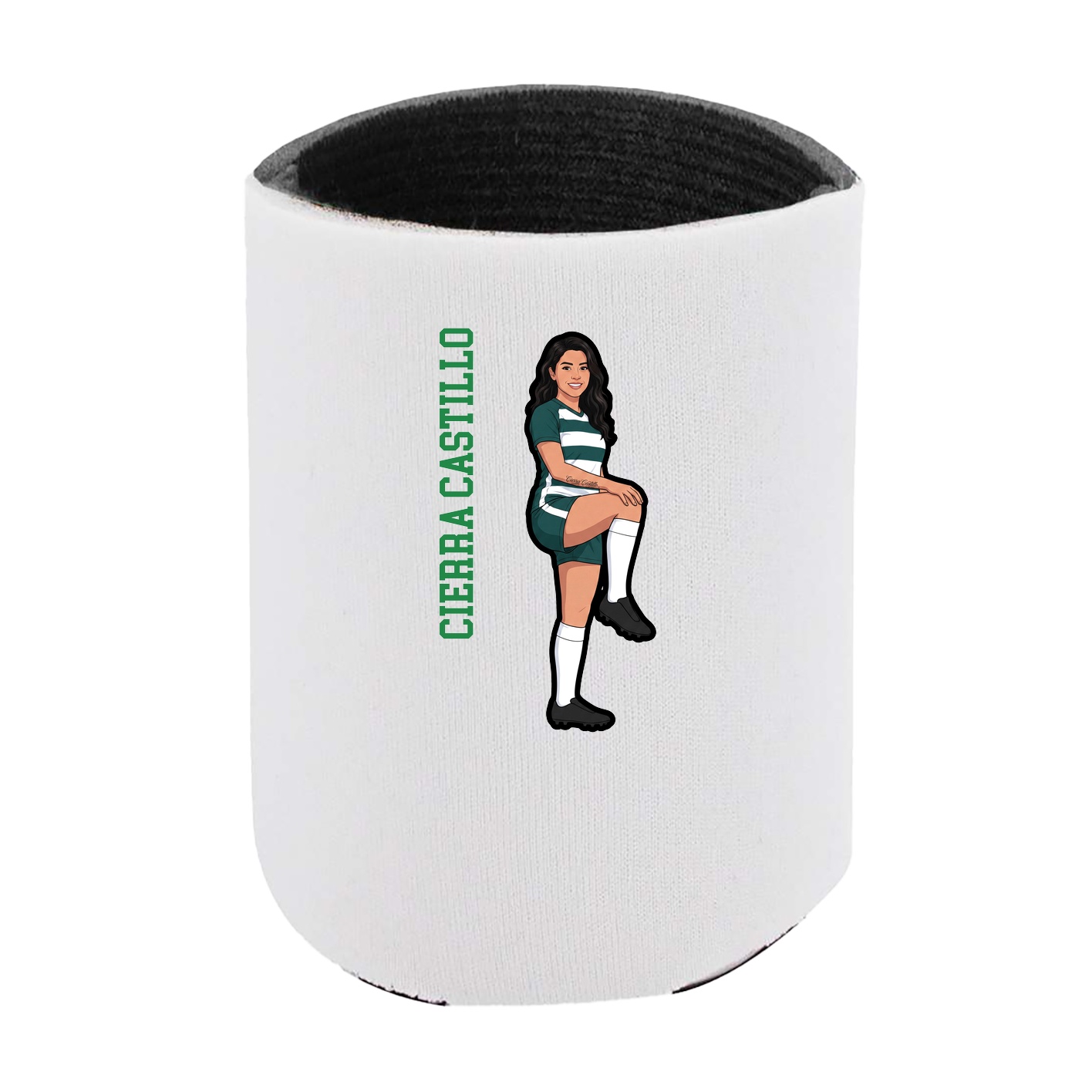 Can Holder — Name Vertical in White