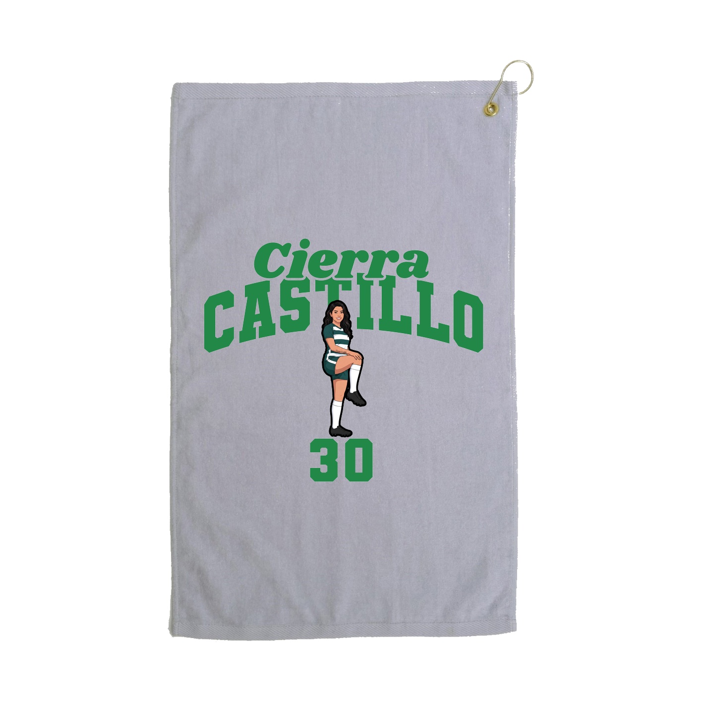 Golf Towel — Signature Arch in Grey