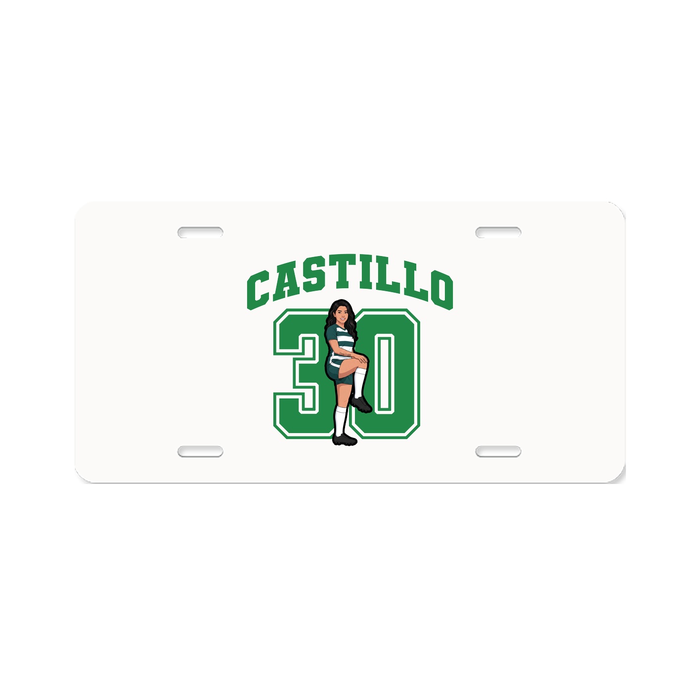 License Plate — Number in Classic