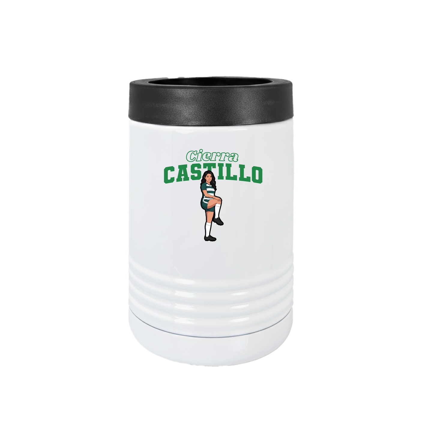 Beverage Holder — Name Arch in White