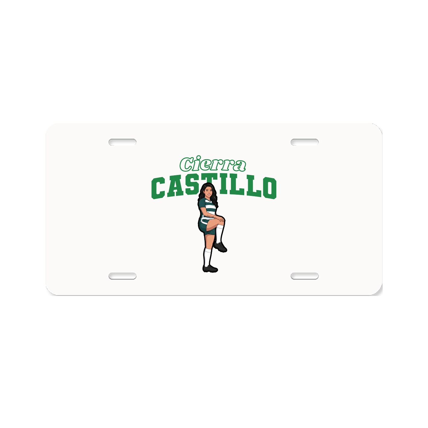 License Plate — Name Arch in Classic